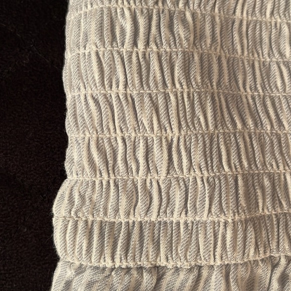 Abercrombie Kids Babydoll Tank Top. Thin Light Blue & White Stripes. Size 13/14 - Picture 4 of 10